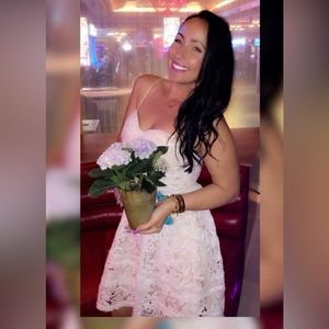 Dainty White Lace Dress